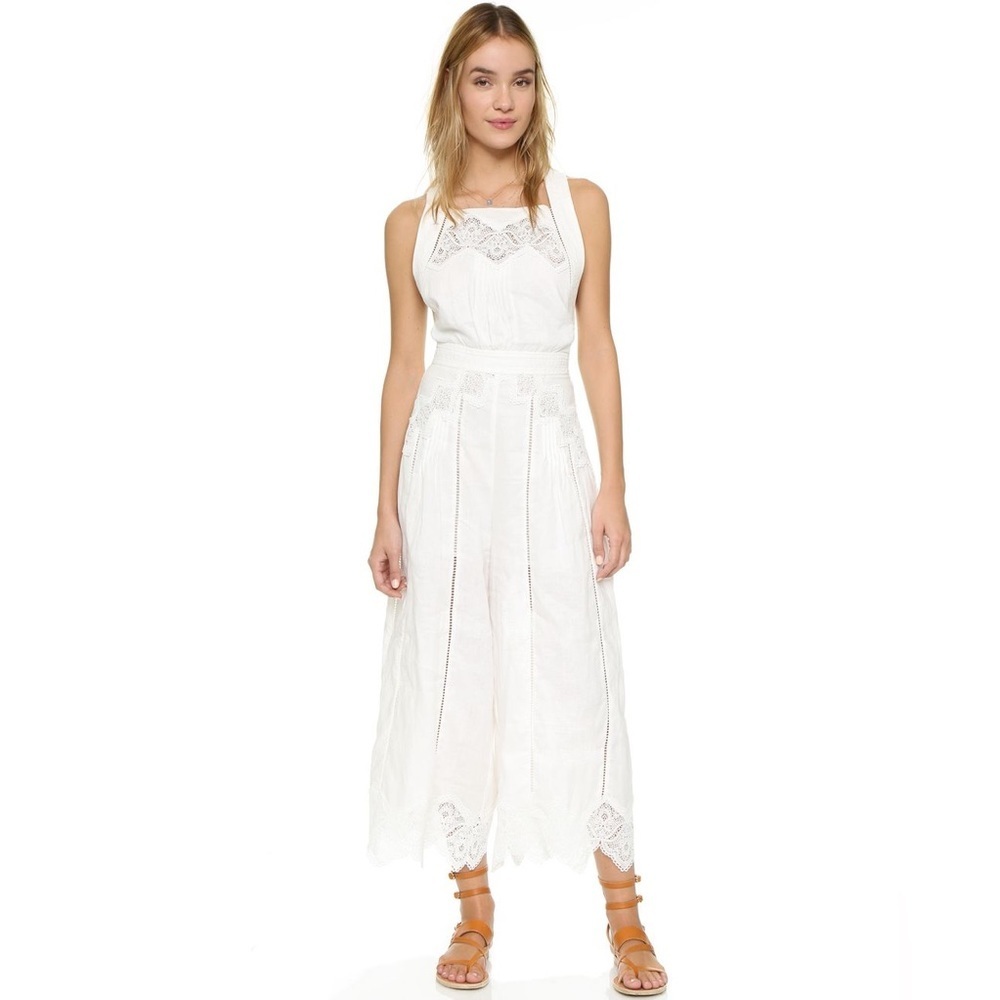 ZIMMERMANN EMPIRE VIRTUE JUMPSUIT WHITE ‎ Size: Zimmerman 3